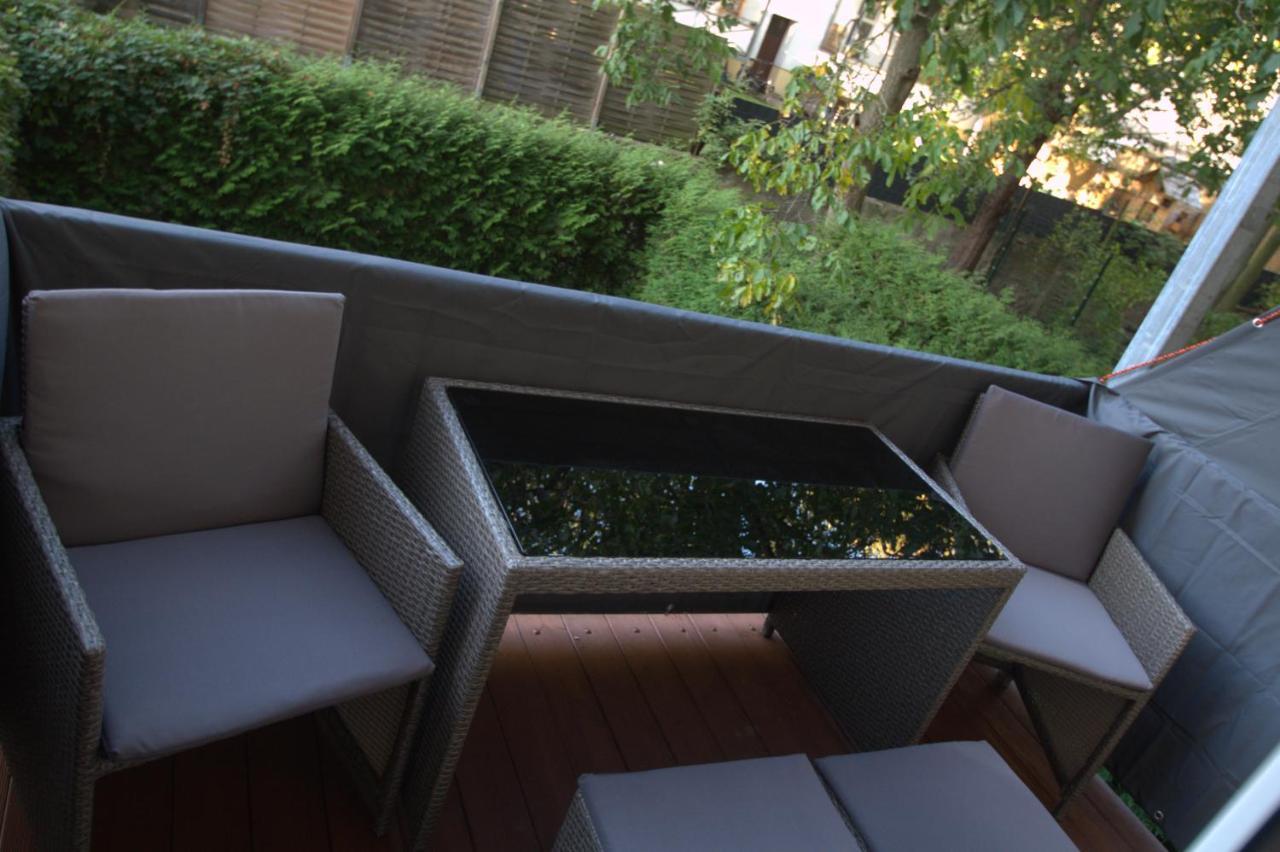 Blissplace 3 Zi Premium Apartment Nahe Getec Arena Mit Kingsize Betten Und Balkon Magdeburgo Exterior foto